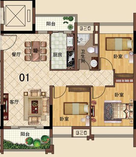 91短视频在线观看陶瓷砖应用效果：大沥碧桂园·华府01户型91短视频污下载黄色效果鉴赏