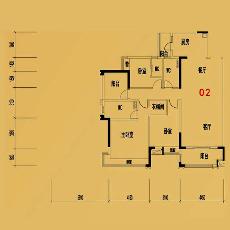 大沥碧桂园·华府8、9座02户型144㎡